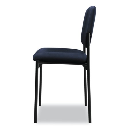 Hon Basyx Navy Stacking Guest Chair, 21" L 32-3/4" H, Armless, Fabric Seat, Scatter Series VL606VA90
